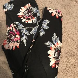 Floral Lularoe Unicorn leggings